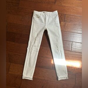 Zara skinny white ankle jeans, US4/S